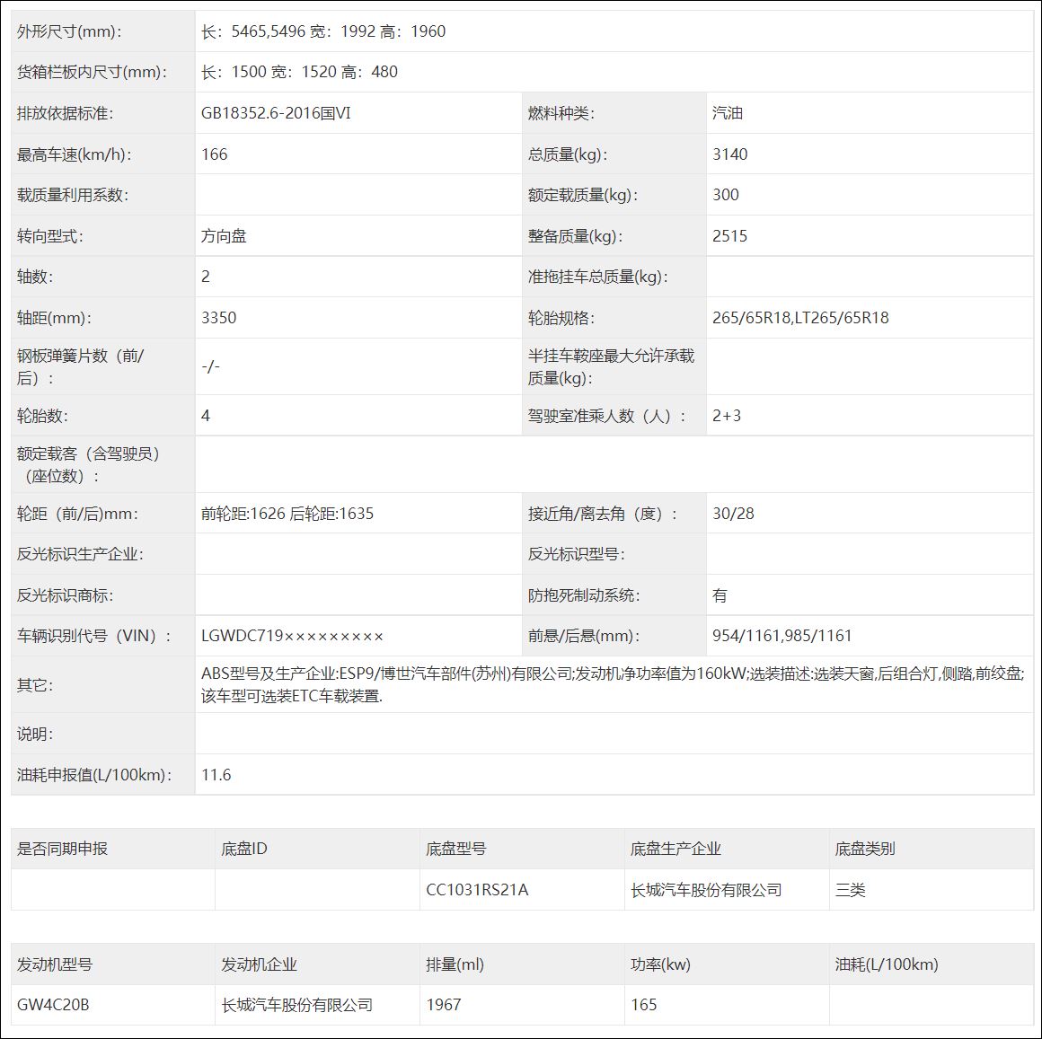 长城汽车皮卡最新款,长城汽车后三开门皮卡