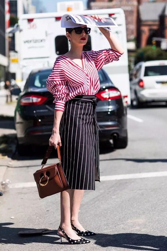 竖条纹怎么搭配好看,条纹搭配设计效果图