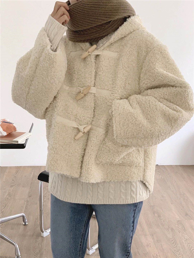 70后洋气羊羔毛外套,洋气羊羔毛外套