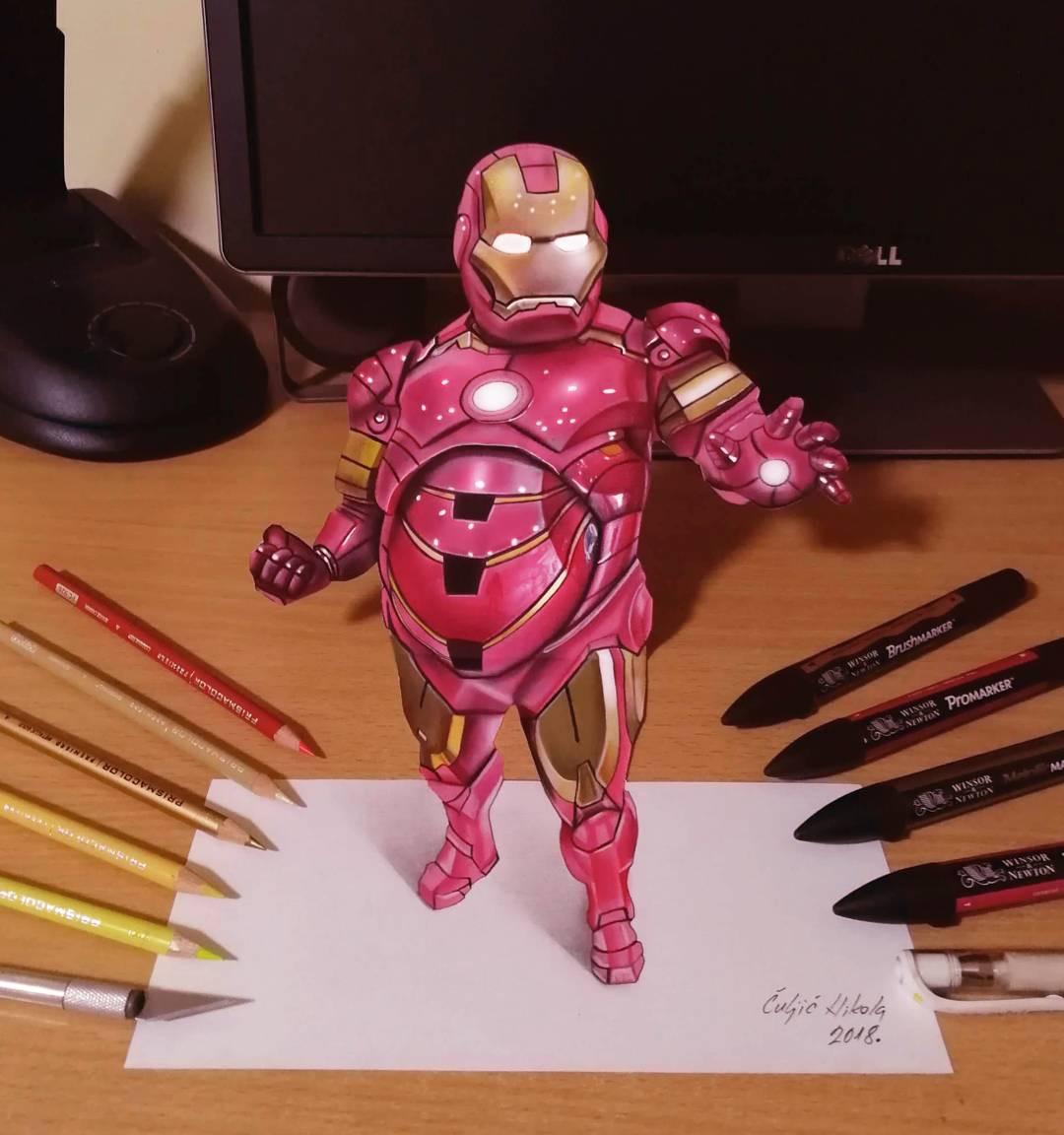 大开眼界,终于知道什么是3D绘画了,太惊喜了