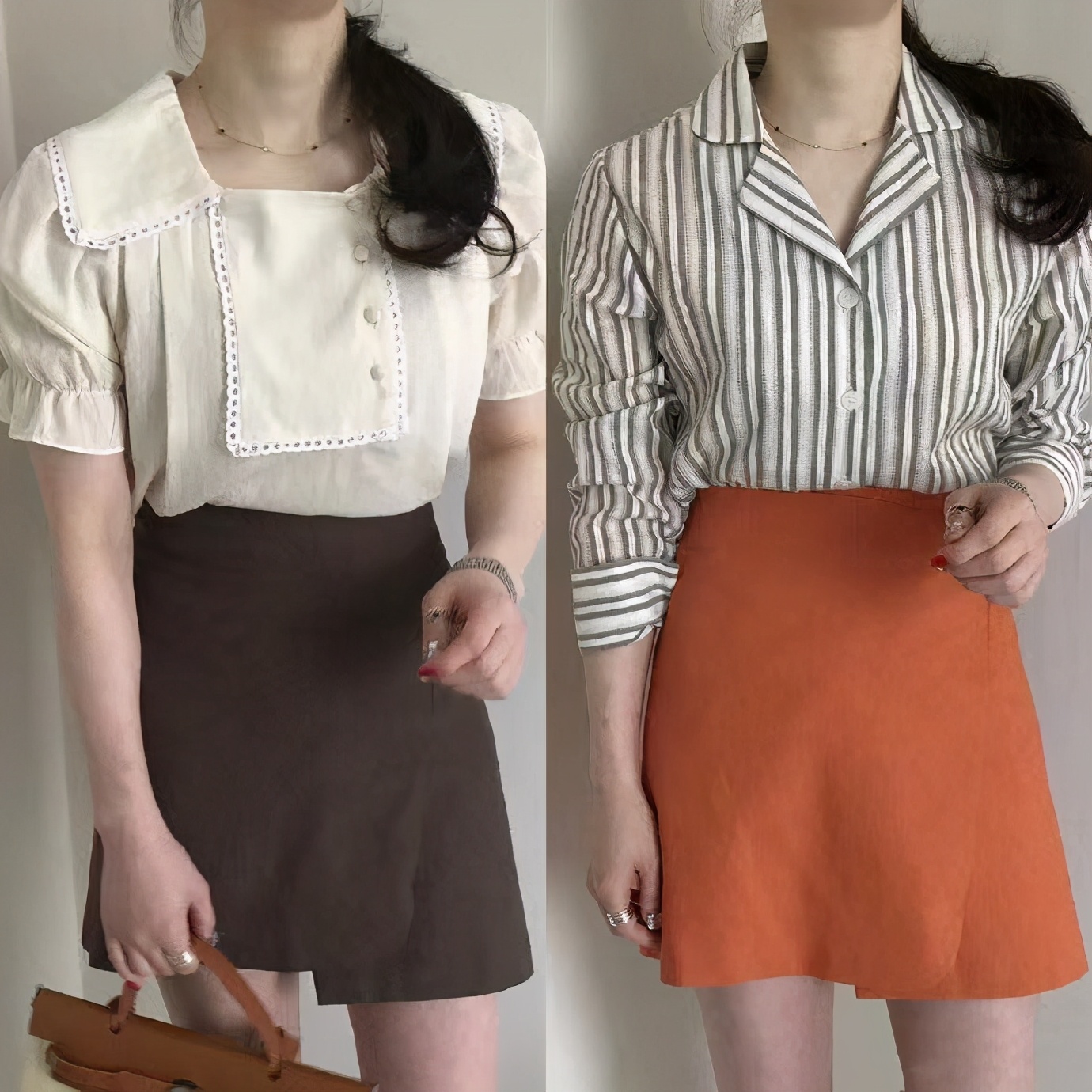 清凉短裙穿搭简单修身又耐看,极简风夏日短裤高级感穿搭