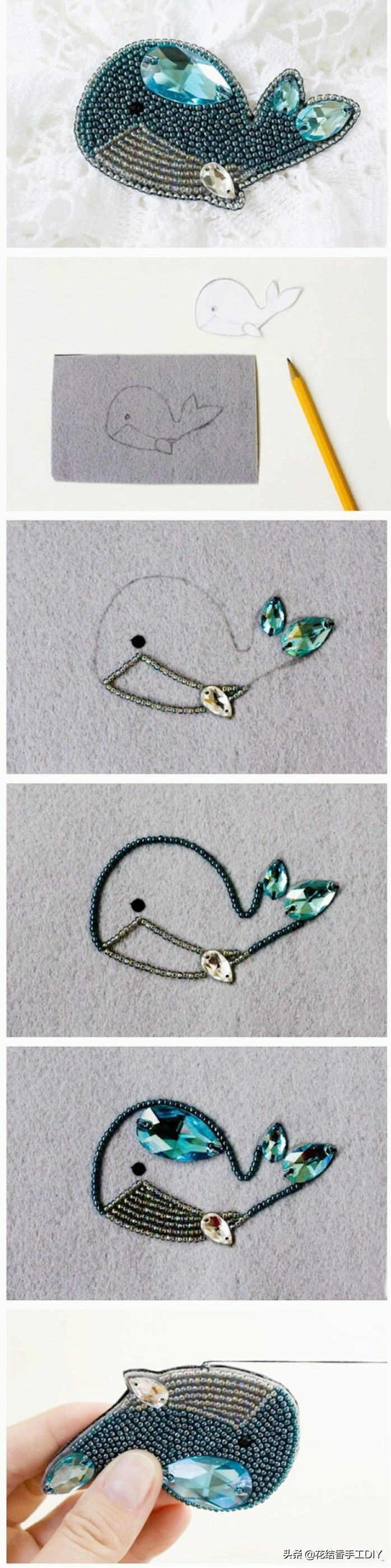 珠子搭配diy手工,超简单珠子做的饰品