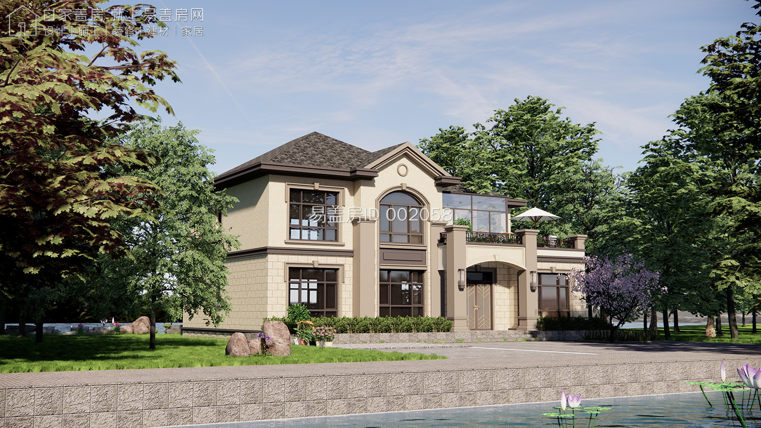 江苏南通法式独栋庄园别墅,南通顶级新中式别墅