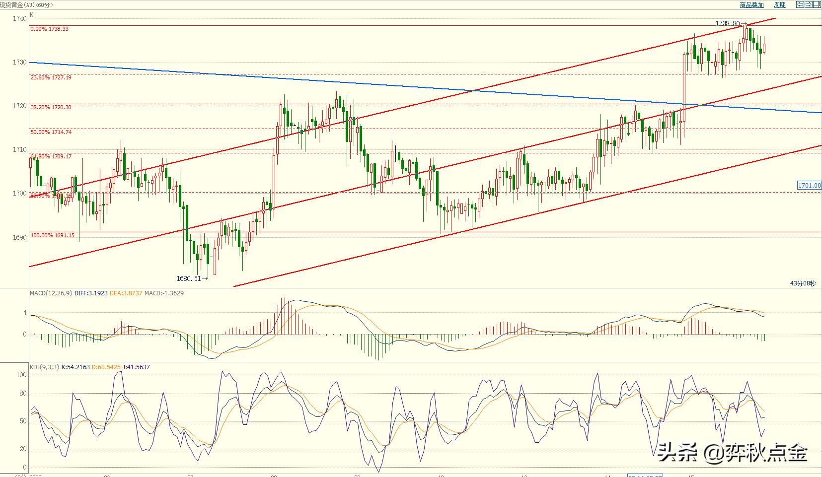 黄金美盘操作建议,弈秋点金黄金推荐