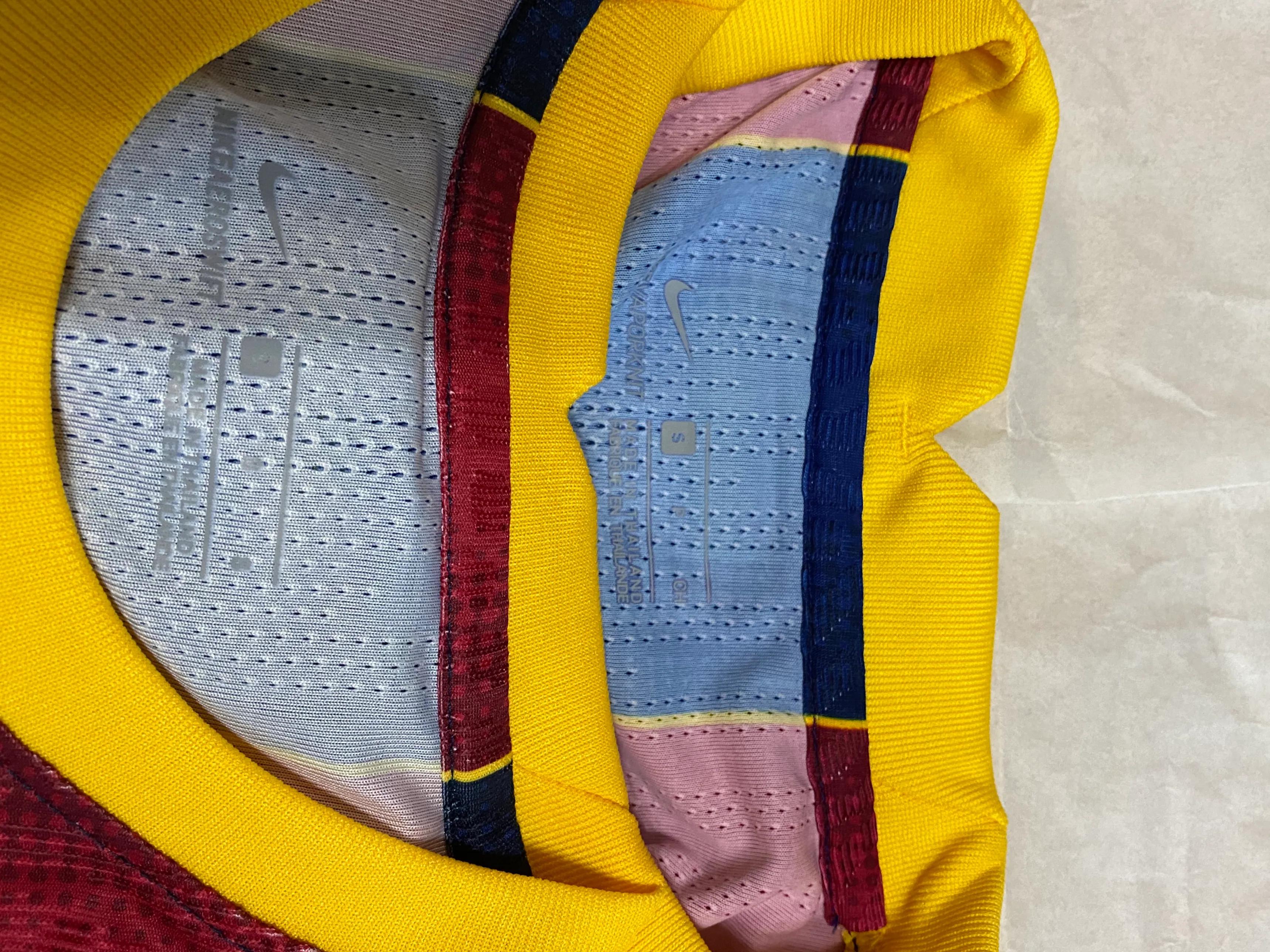 巴萨2021球衣真假对比,现在的巴萨新版球衣