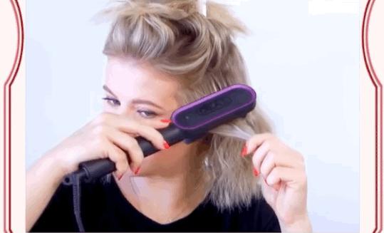 杨幂懒人直发梳,杨幂金稻直卷发梳用法