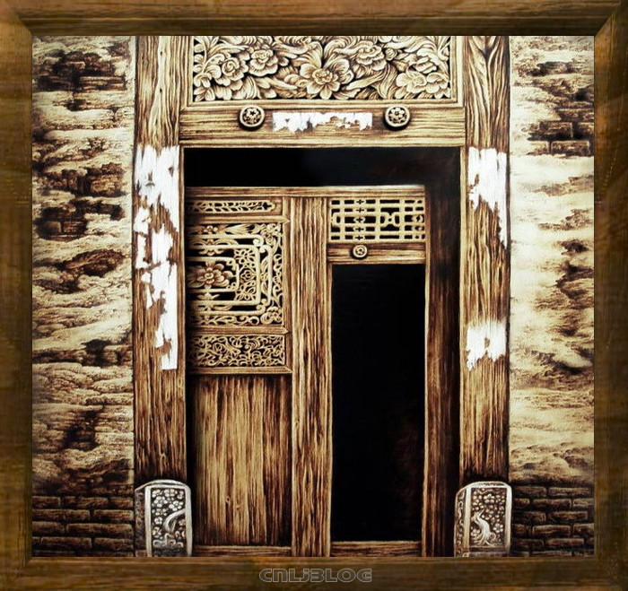 教你画画侧脸,烙画美图