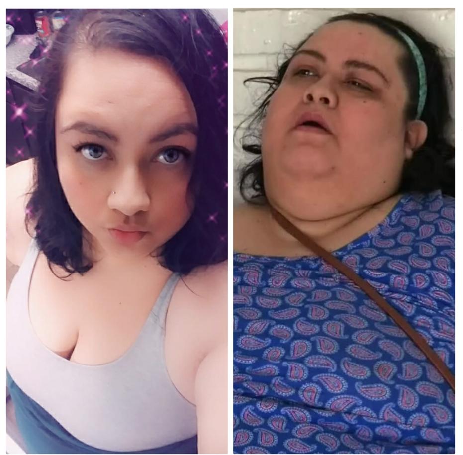 562斤妻子嫁给608斤丈夫,一天吃12顿,2年胖了180斤