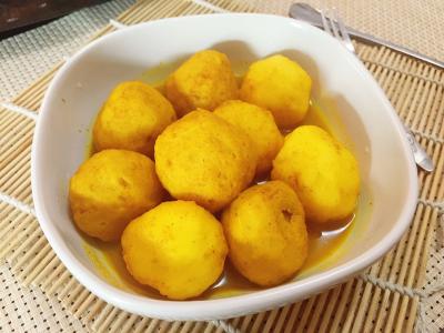 香港咖喱鱼蛋炸大肠,香港正宗咖喱鱼蛋图片