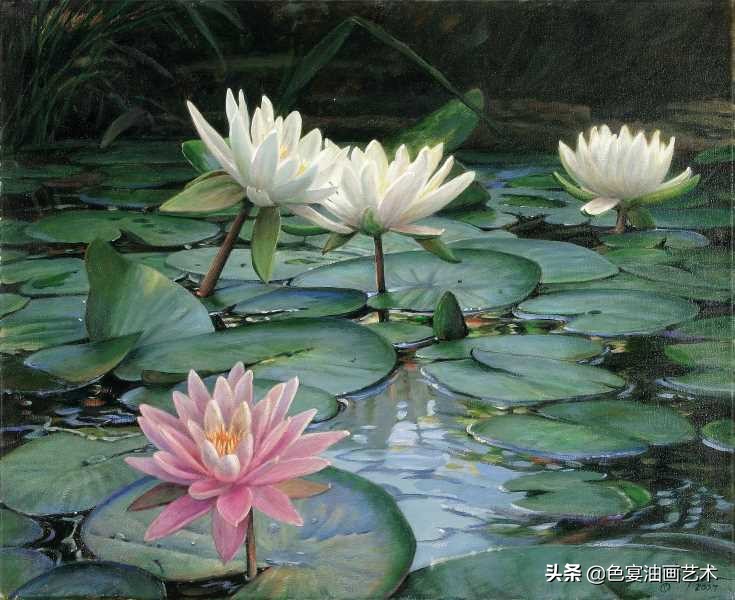 现代风景油画高清大图,后现代油画素材