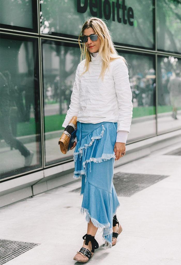 牛仔裙要选什么款,不会挑好看的衣服