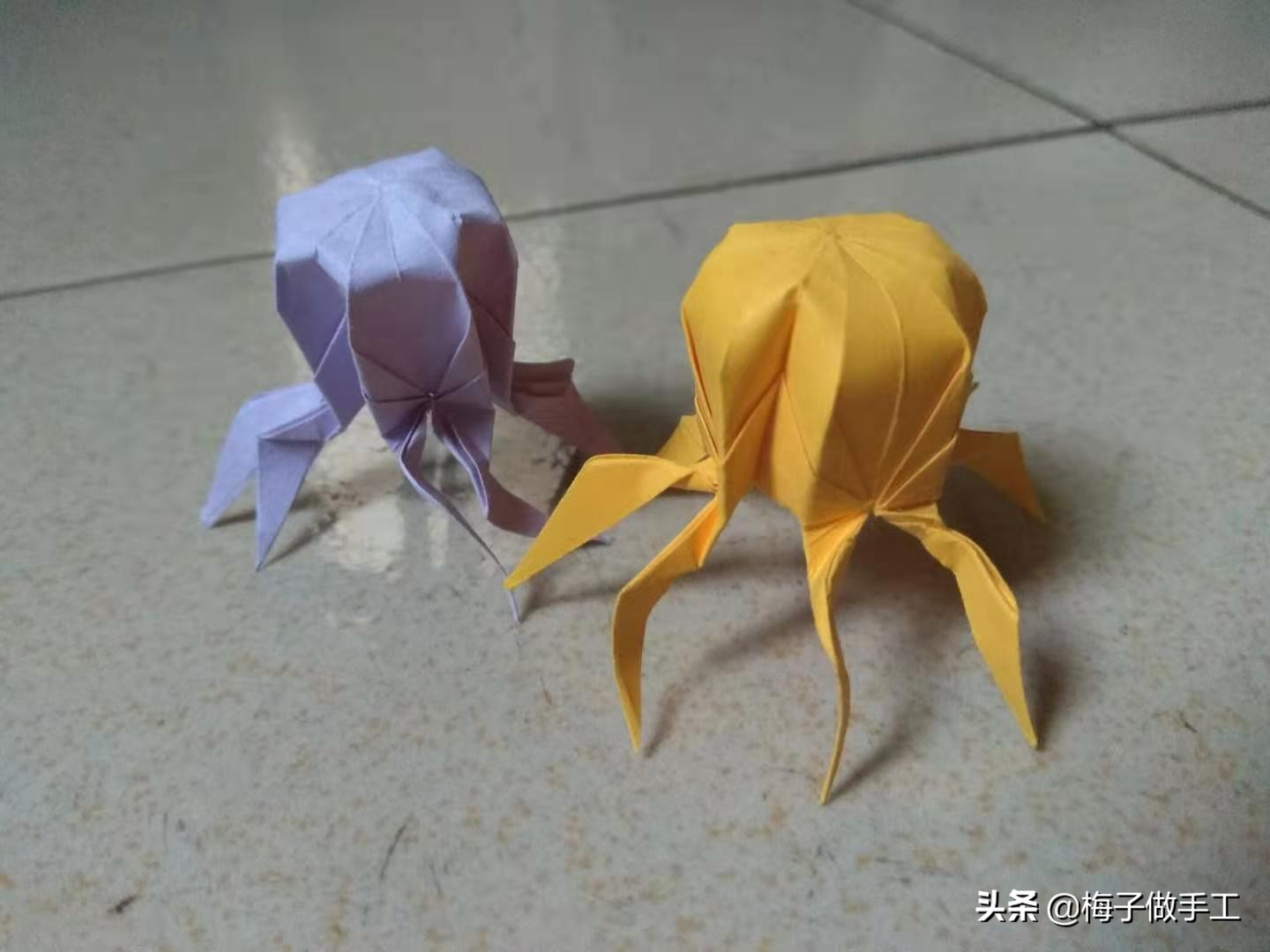 章鱼折纸怎么折,折纸章鱼最简单方法
