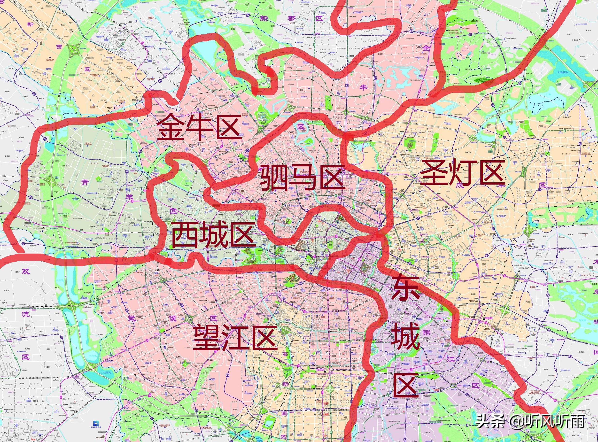 另一个版本的“五城区”:成都曾计划设立望江区、驷马区、圣灯区