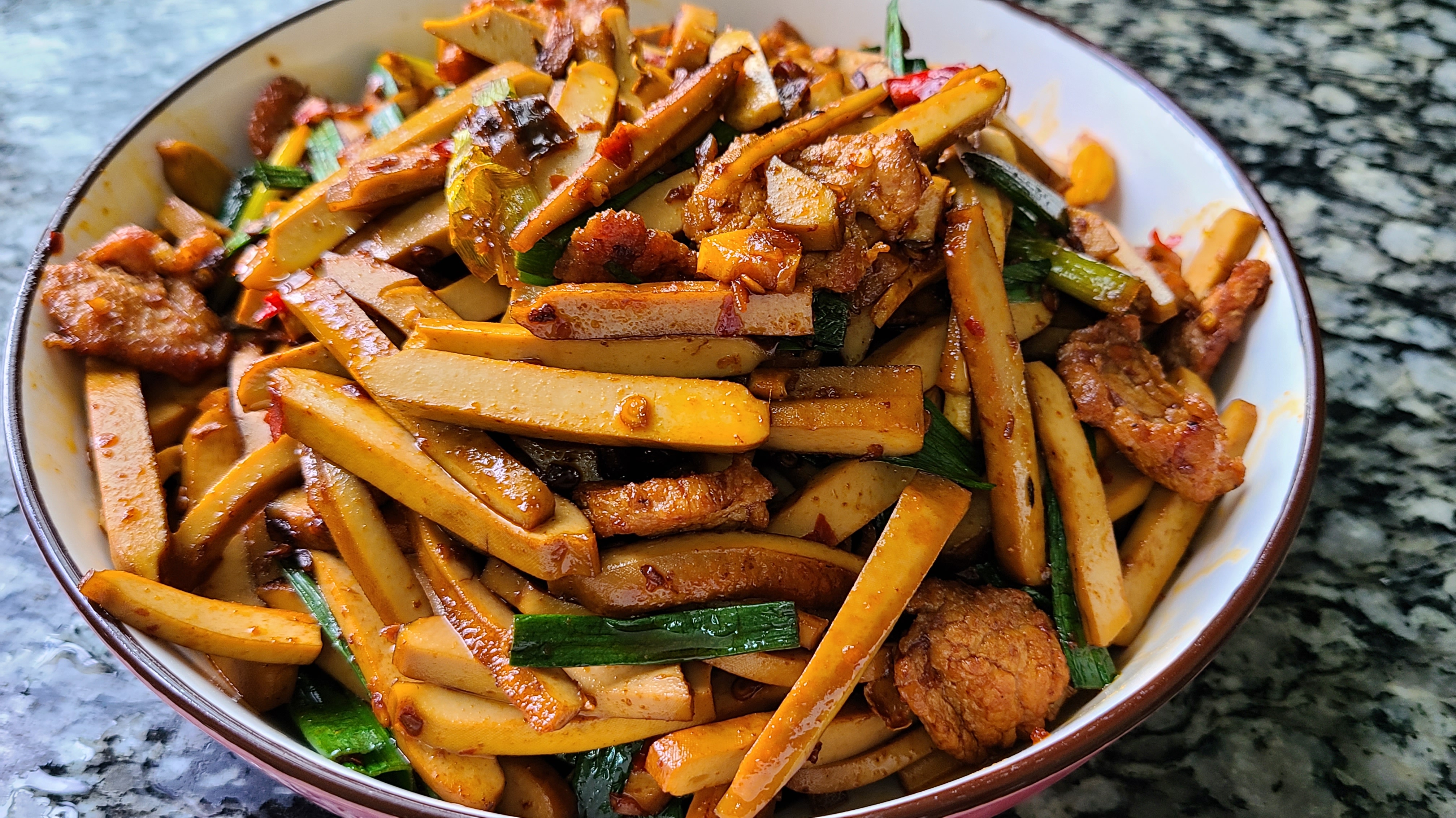 家庭小炒500款菜谱豆腐香干炒蒜苗,蒜苗香干炒肉怎么做香干才入味