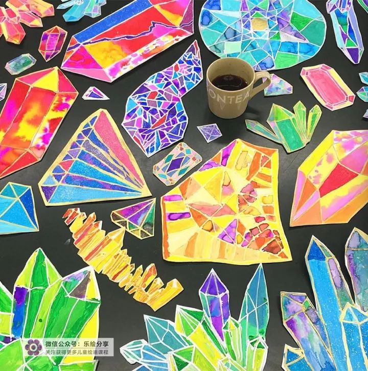 创意儿童画绘画教程,创意美术儿童画美丽的花