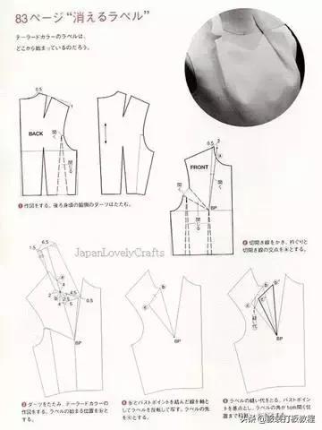 披肩连衣裙裁剪图纸教程,插肩袖浴袍风大衣裁剪