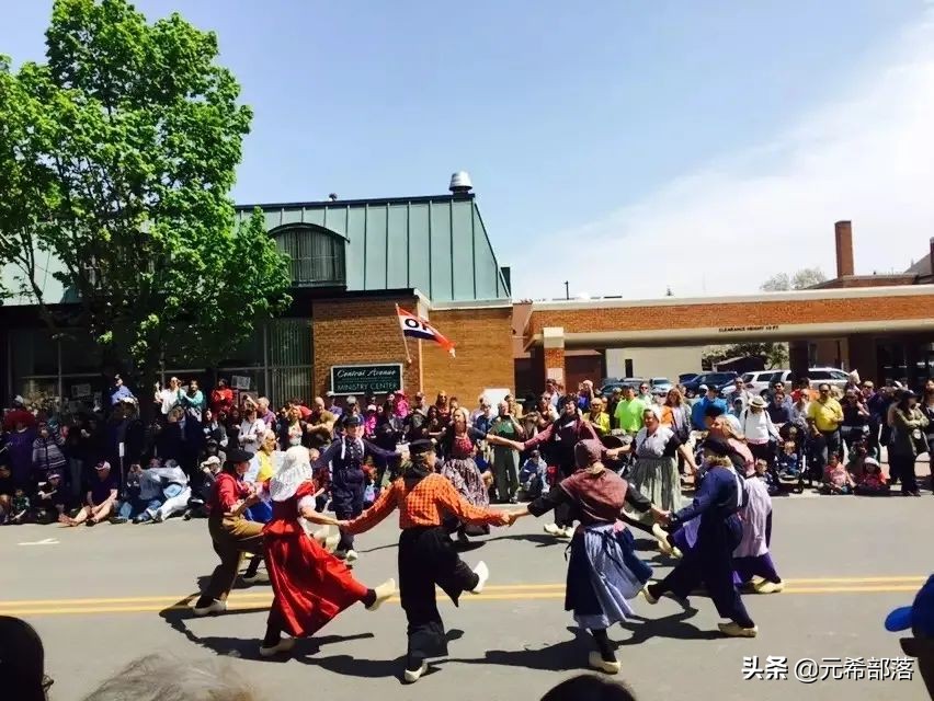 荷兰小镇郁金香盛开,荷兰小镇郁金香花海