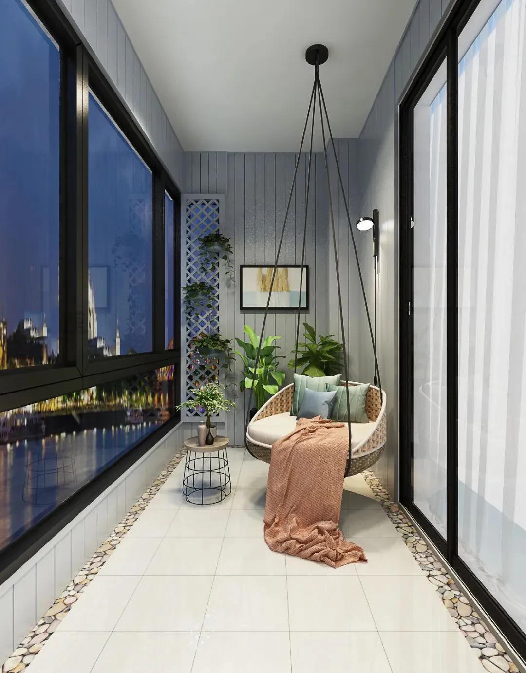 卧室带开放式阳台,卧室带阳台太大如何利用