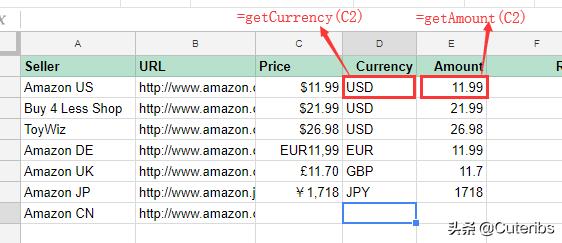 技术宅拯救海淘,用Google版Excel比价亚马逊商品下篇
