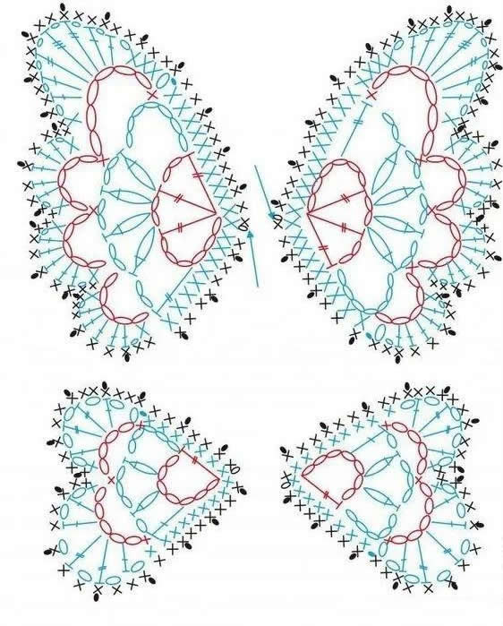 简单蝴蝶的钩织教程,钩针织蝴蝶教程简单易学