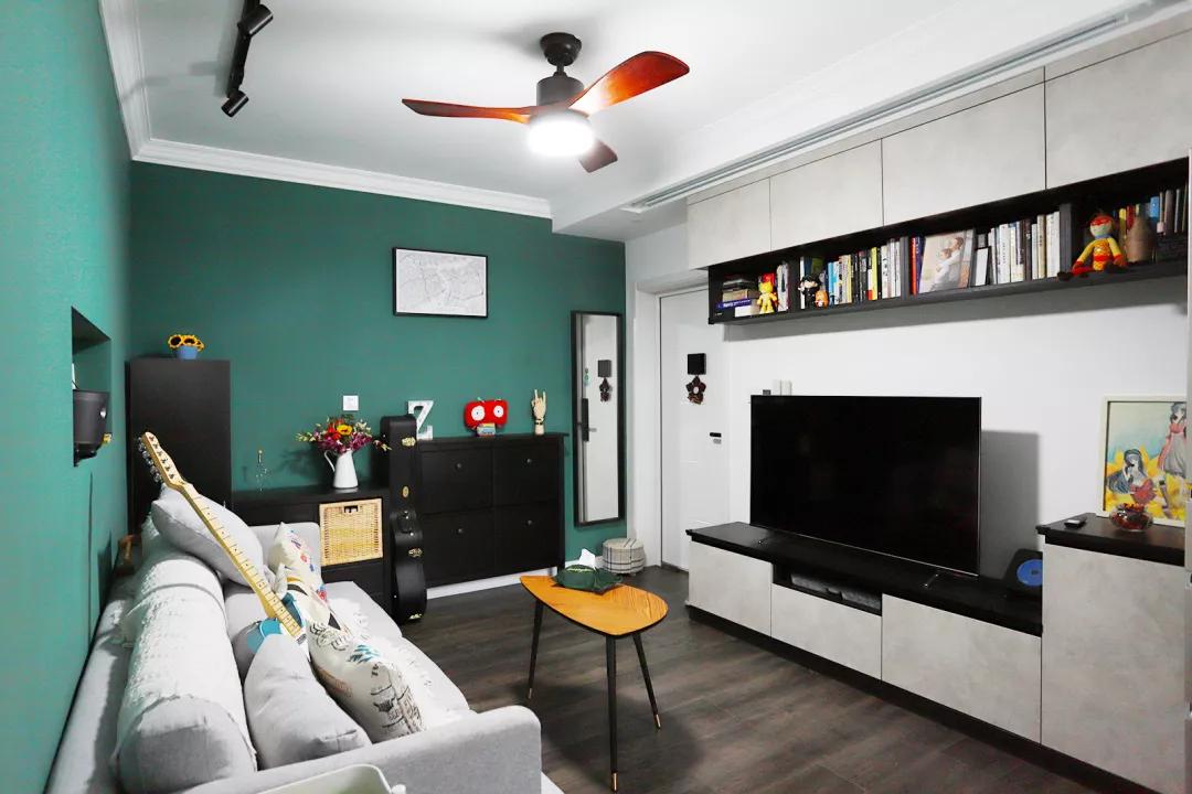 61平北欧风格小户型,60平小户型深色