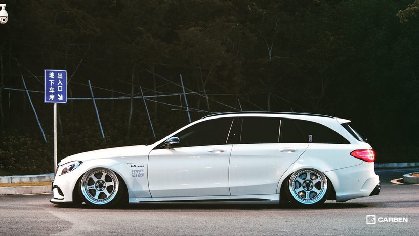 2016款奔驰c200旅行车,最美改装奔驰b200