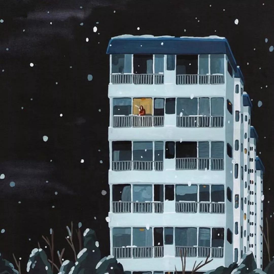 韩国插画师SEULAYI的旅行作品