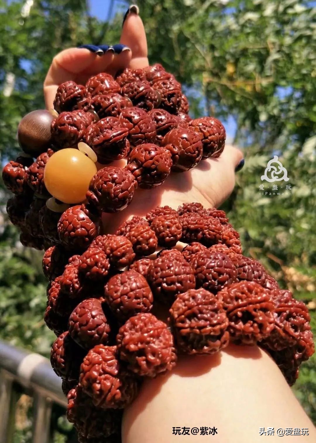 玩了五六百条手串,每天麒麟臂上班,这女子玩串牛气