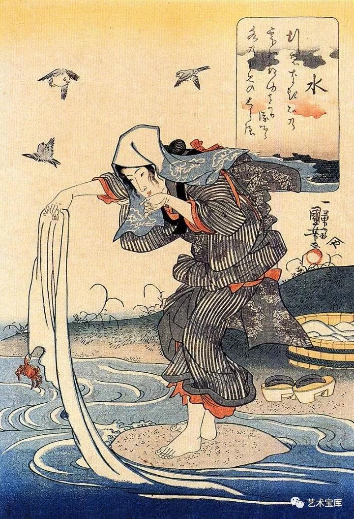 歌川国芳浮世绘中的源氏物语,西方美术史的画家