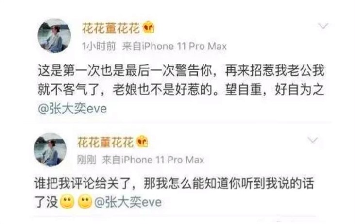 董花花与张大奕,张大奕和董花花现状