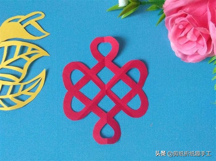 简单中国结手工剪纸,中国结简单手工剪纸教程大全