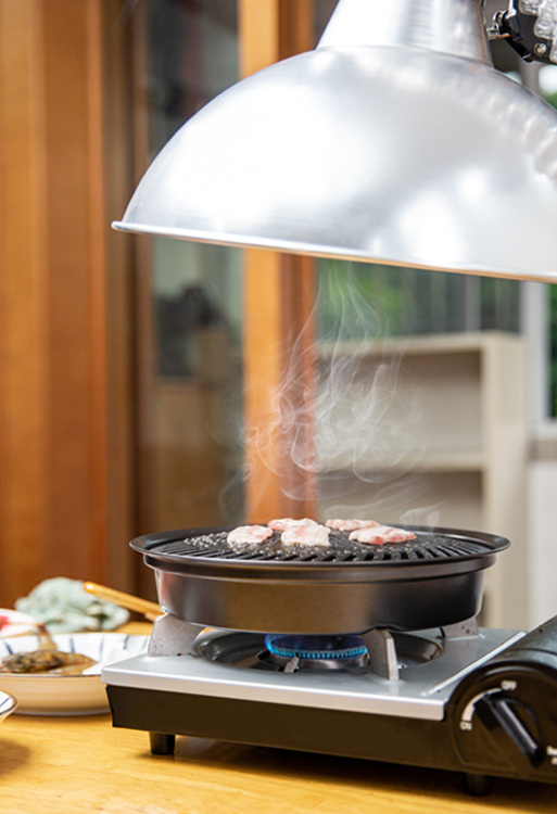 烤肉抽烟机可以做到桌子里吗,便携式卧室烧烤抽油烟机