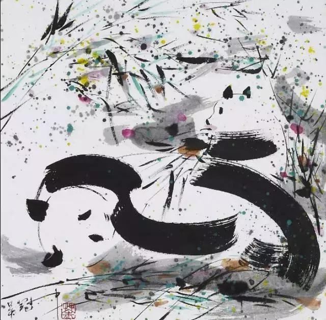 中国的国宝熊猫谁最可爱,国宝级写意熊猫