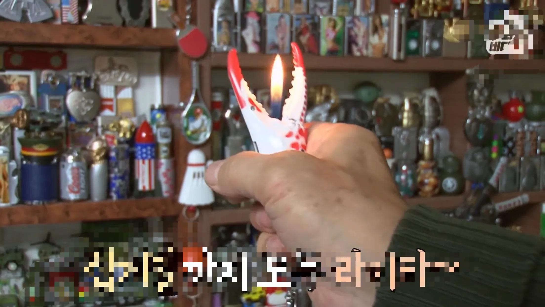 韩国大爷收藏打火机,大爷收藏的6000打火机