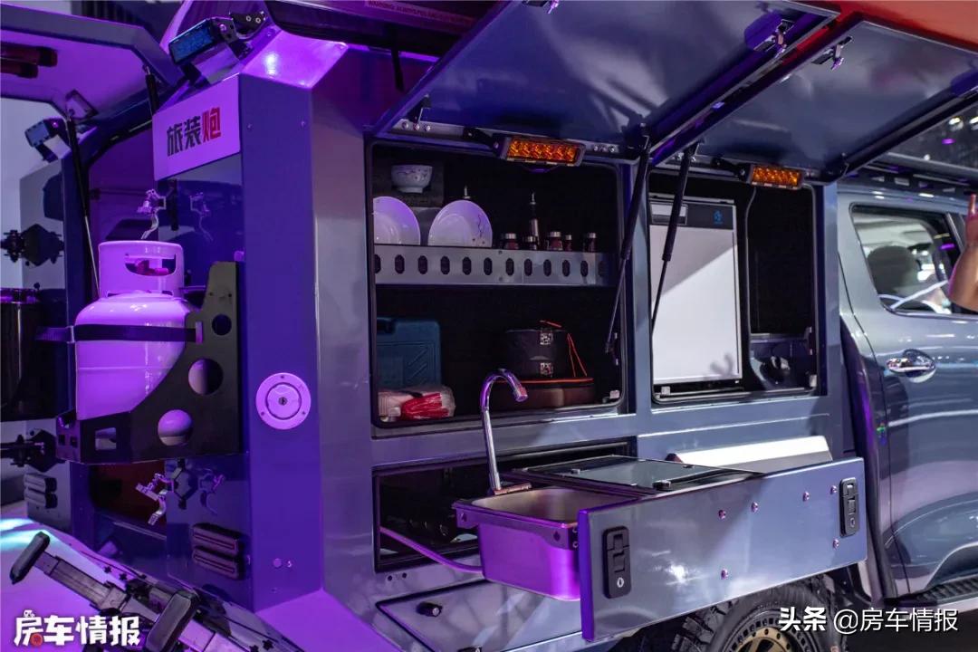 2022新款长城炮柴油版房车价格,最新款长城炮单排升顶房车