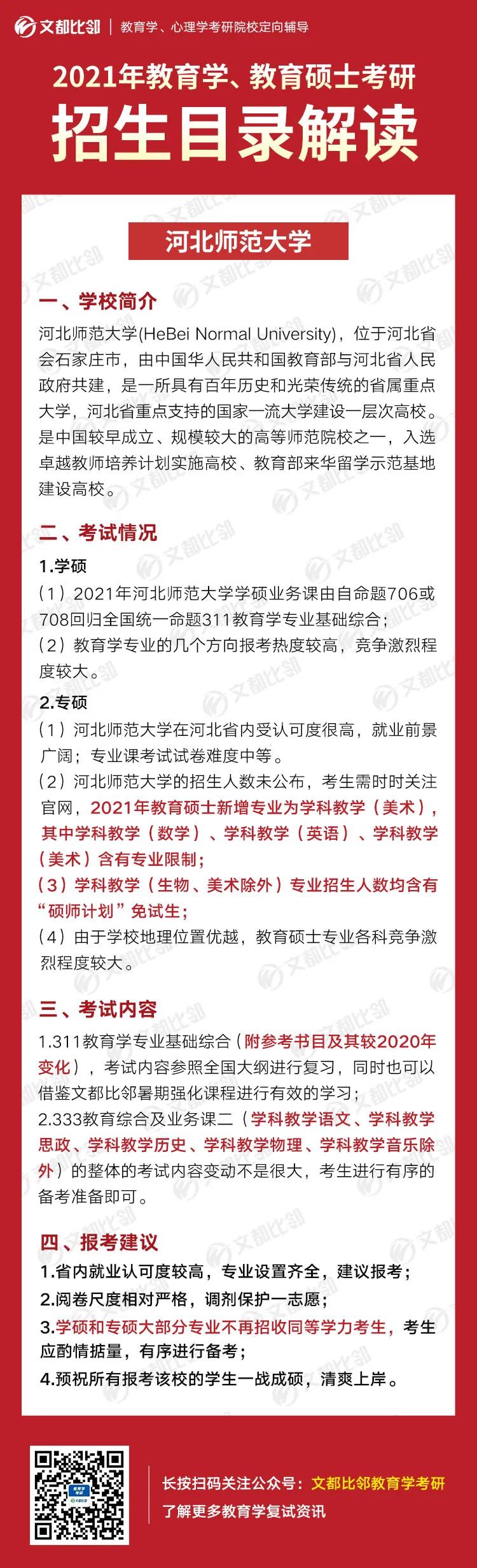 河北师范大学311教育学考研,河北师范大学考研教育学录取人数