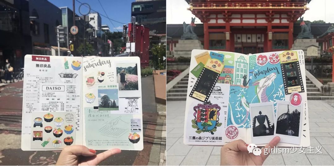 少女色系手帐素材,少女风格简单手帐教程用贴纸