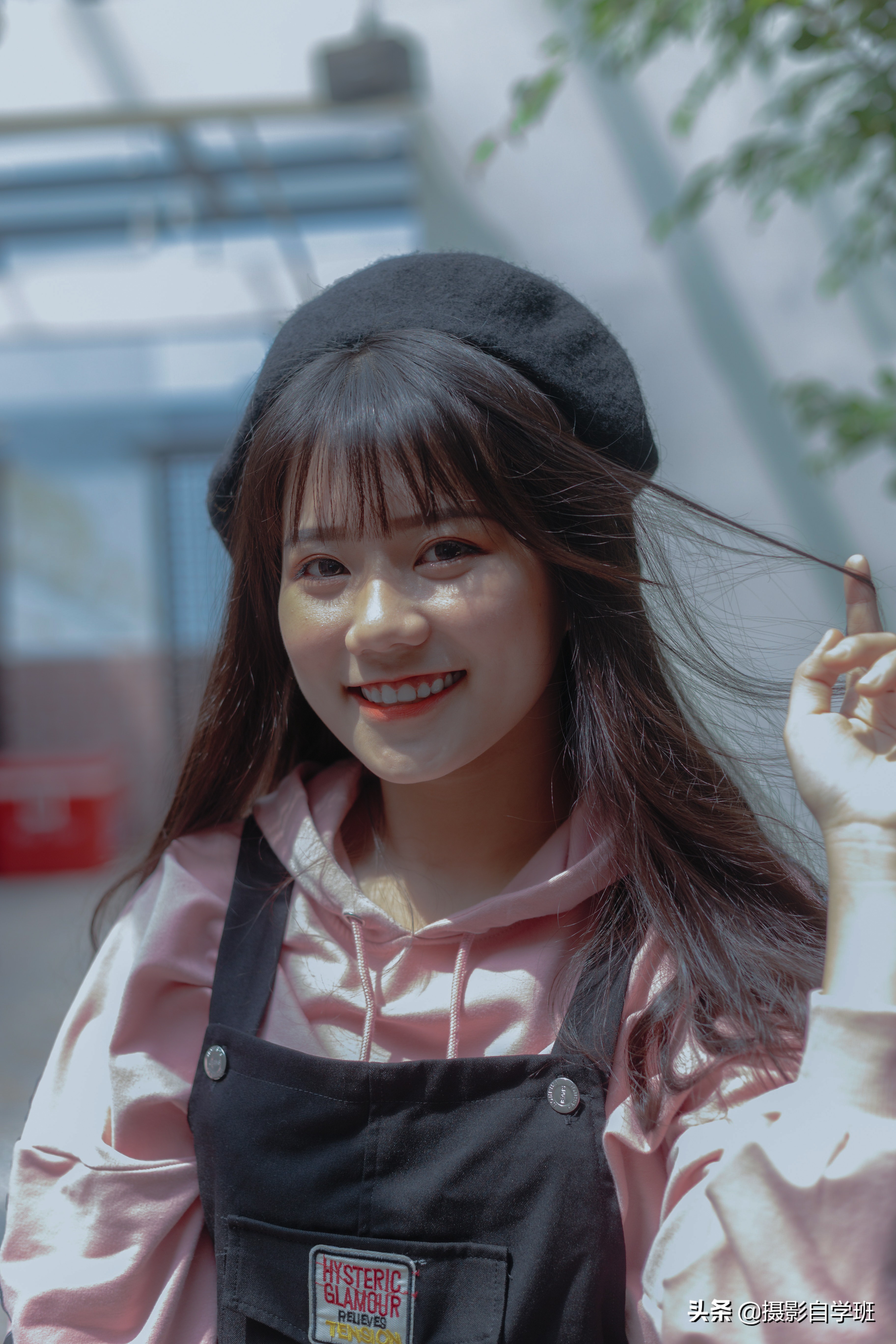 如何给夜晚的人像照片调色,人像摄影背景冷暖调色照片