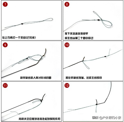七星漂线组正确绑法图解,钓鱼线组的正确绑法图解