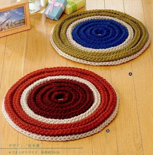 莲花坐垫花样图解布艺,钩针沙发坐垫花样大全图解