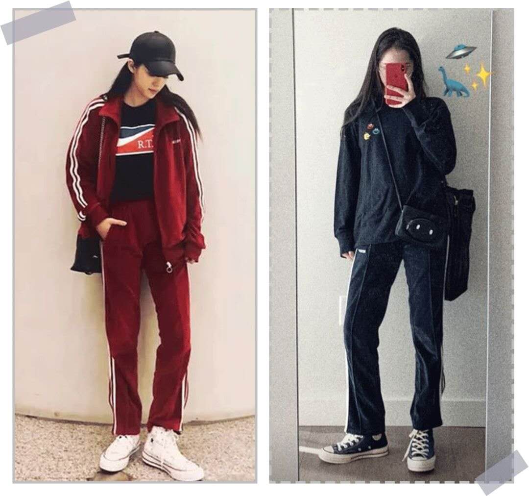 欧阳娜娜私服穿搭,欧阳娜娜格纹外套穿搭