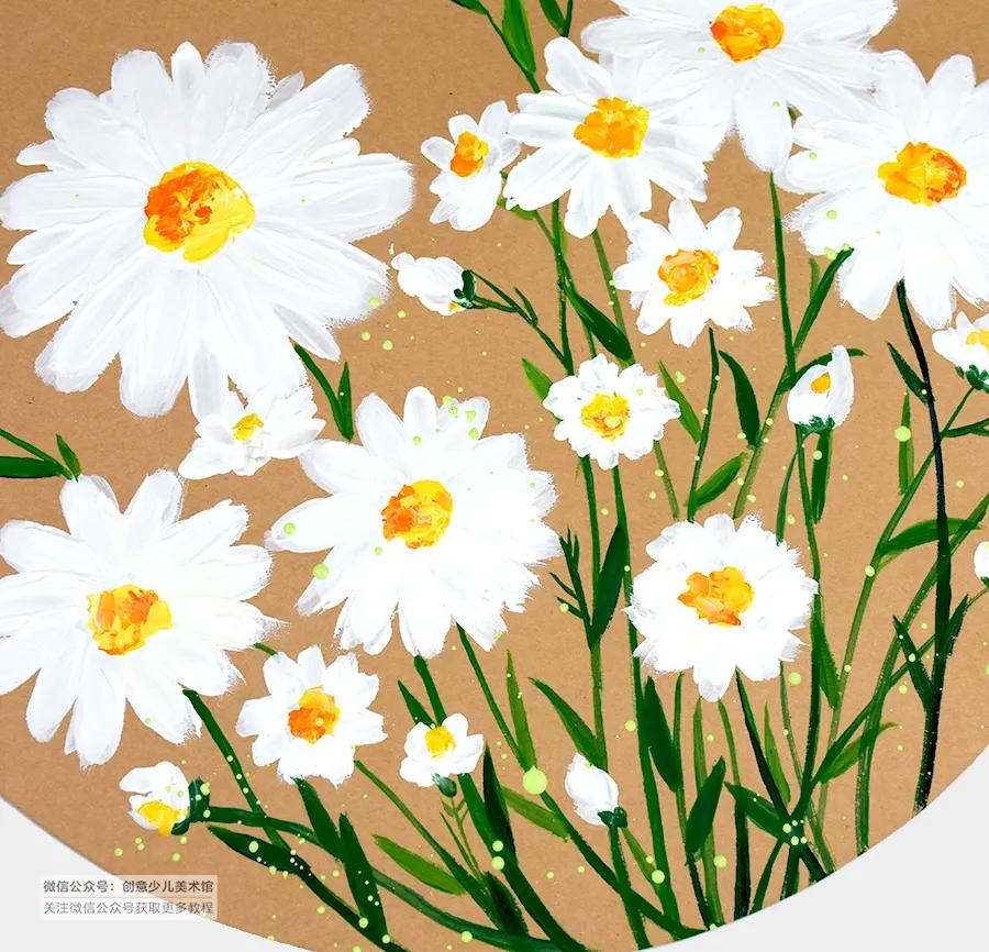 儿童画花朵简单画法,儿童画小花朵简单画法