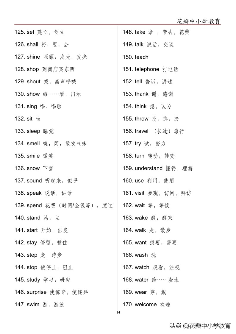 中考英语单词必背人教版,中考英语单词每天50个