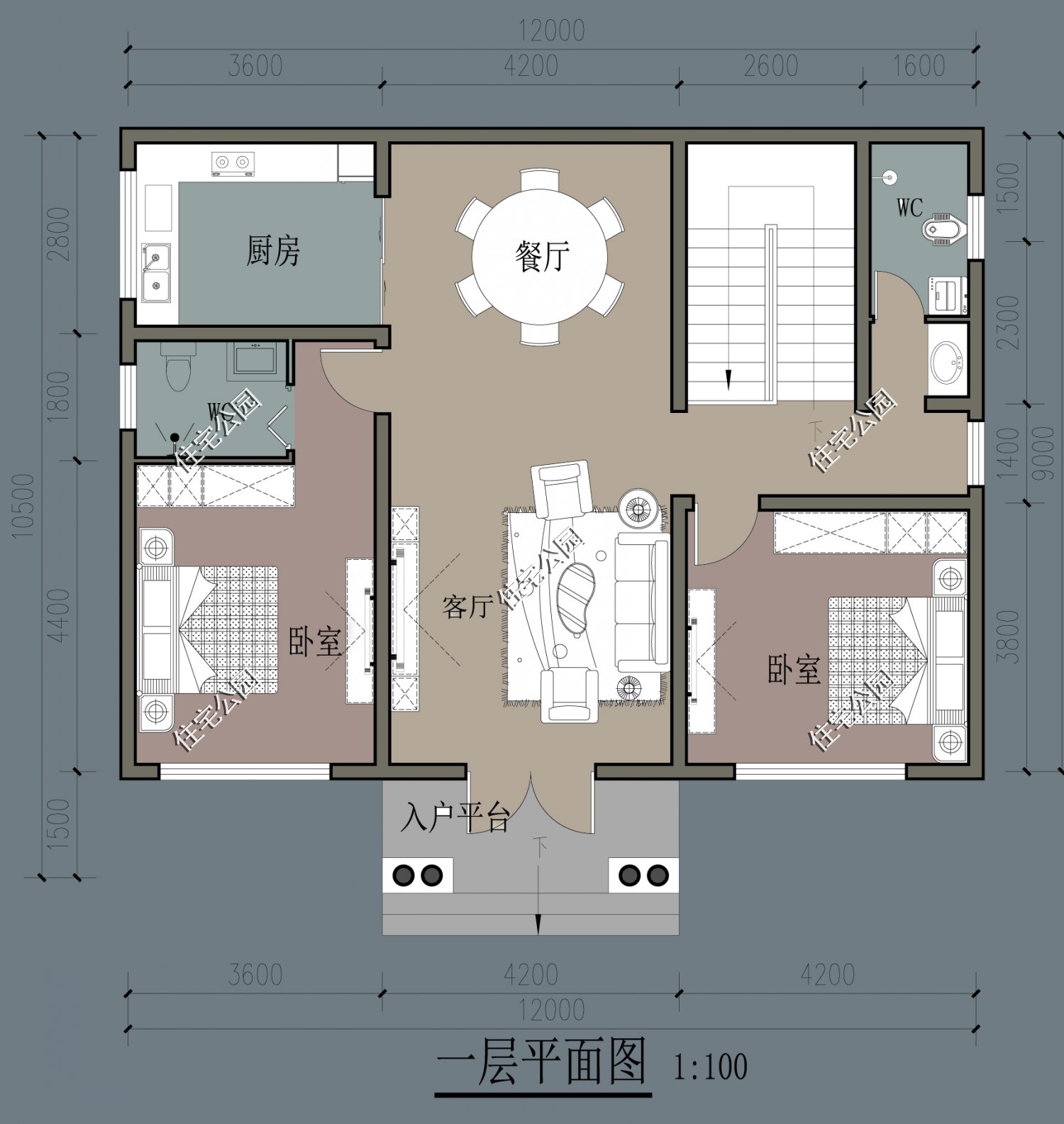 农村建一层房子图纸,农村建房哪种图纸最好