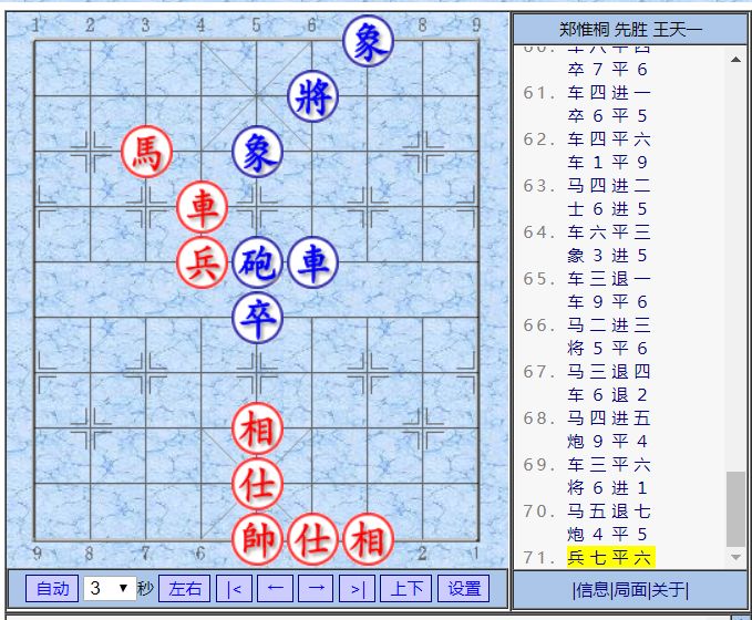 郑惟桐王天一快棋赛,郑惟桐最新象棋快棋