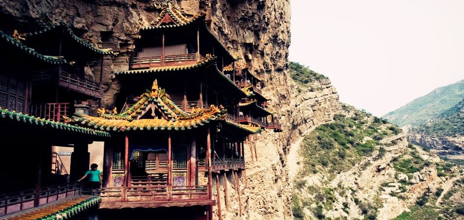 山西浑源悬空寺掠影,山西悬空寺浑源开放时间