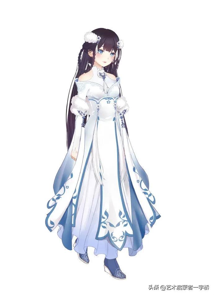 色彩布褶怎么画更好看,绘画教程衣服怎么画新手必看