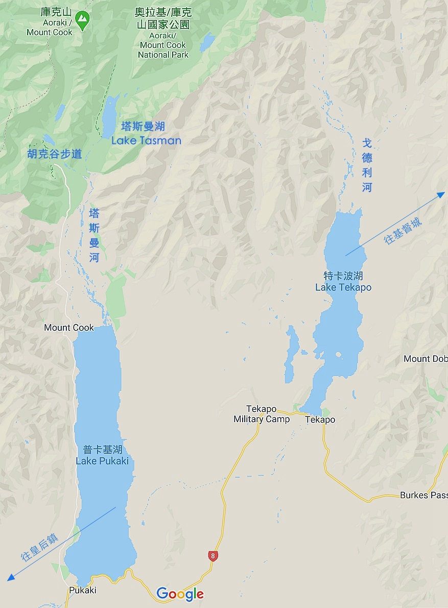 新西兰南岛一日游,新西兰南岛旅游地图