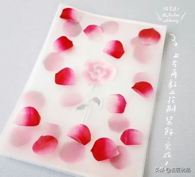 玫瑰花的卡纸贺卡,情人节贺卡简单又漂亮带玫瑰花