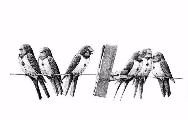 素描创意风景,创意性素描图片100张